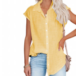 Naiste l&uuml;hikeste varrukatega t&auml;is puuvillane linane pluus Kevadsuvi Suured n&ouml;&ouml;biga s&auml;rgid Suures suuruses avara rev&auml;&auml;riga pikad topid 5XL