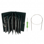 11 tk ringikujuliste kudumisvardade komplekt, pikkus 120 cm, mugava k&auml;epidemega kudumisvardad isetegemise m&uuml;tside jaoks