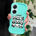 V&auml;rvitud muster Big Wave Edge pehme silikoon materjal Macaron telefoni &uuml;mbris p&otilde;rutuskindel kaitsev kummist &uuml;mbris OPPO Reno Realme jaoks OPPO A57 4G must