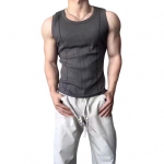 Meeste vest &Uuml;markaelusega varrukateta Slim Fit Tankid, &uuml;hev&auml;rvilised 3D-kohandatud hingav spordireisivest M must