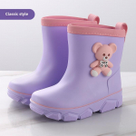 2023 Laste sametvoodriga talvised vihmasaapad - Soojad, veekindlad kingad poistele ja t&uuml;drukutele, suurused algkooli &otilde;pilastele Inner Length 18cm [28-29]