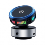 Magnetiline autokinnitusega telefonihoidja 15W juhtmevaba laadimisalus Kiire soojuse hajutamine Intelligentne temperatuur must