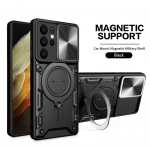 Samsung Galaxy S21 Ultra Case Armour Magnet Hoidja R&otilde;ngas Objektiivi kaitse Telefoni &uuml;mbris Samsung S20 S21 FE S21 jaoks + Plus tagakaas For Galaxy S20 FE must