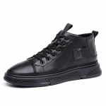 Martin Meeste Saapad T&otilde;stetallaga Kingad Sisetald 6cm Meeste Nahast Mootorratta Talve Mood Must 38