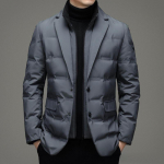 Meeste Soe Vabaaja Puhvjakk Eemaldatava P&uuml;stkrae ja S&uuml;gis/Talve Stiiliga, Kaheosalise Imitatsioonkujundus 3XL/190