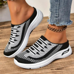 Naiste hingavad muul-tennised, vabaaja sportlikud jalutusk&auml;igu seljaosata kingad, kerged pealet&otilde;mmatavad spordijalatsid 40 must