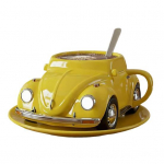 Mardikakujuline kohvitass Naljakas joogikruus autof&auml;nnidele Uudsus kollane