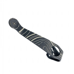 Kontuurtekstuuriga titaanist kokkuklapitav nuga seljaklambriga, DIY taskuklamber Spyderco C81 Paramilitary 2 noale, seljaklamber 2