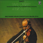 LP plaat DAVID OISTRAKH ORCHESTRE NATIONAL Beethoveni viiulikontsert D-duuris EAC70138 ANGEL 1986 Jaapan Obi Klassikaline Kasutatud