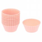 10 tk silikoonist koogivormi &uuml;mmargune muffinitass Mini Cake Cup k&ouml;&ouml;git&ouml;&ouml;riist beež