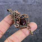 Amethyst Handmade Copper Wire Wrap Jewelry Pendant 2.68 f5v27