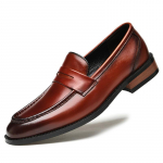 Ehtne Nahk &Auml;rimeeste Kingad Oxfords Vabaaja Luksusbr&auml;nd Meeste Mokassiinid Moccasins Hingavad Slip-on Mehe S&otilde;idukingad Pruun 45 must