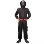 Paberrahaga Maja Squid Game Halloween Dali T&auml;iskasvanute T&ouml;&ouml;riistad &Uuml;heosaline P&otilde;nevusfilmi Cosplay Kost&uuml;&uuml;m XXXL must