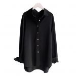 Naiste s&auml;rk rev&auml;&auml;riga pikkade varrukatega n&ouml;&ouml;pkinnisega vabaaja s&auml;rk &uuml;hev&auml;rviline pendeldaja stiilis topid kampsun igap&auml;evaseks kandmiseks S sinine