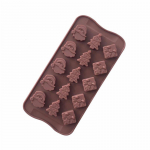 15-seeria silikoonist &scaron;okolaadikoogivorm j&otilde;ulupuu j&otilde;uluvanapea k&auml;sitsi valmistatud seebivorm