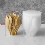 3D Roosi Lille Aroomiteraapia K&uuml;&uuml;nla Silikoonvorm DIY K&auml;sitsi valmistatud Seep Kipsist Kaunistuse Vorm Pulmad Kodu Deoor Kingitused