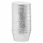 20 tk Frit&uuml;&uuml;ri Alumiiniumfooliumist Koogivormid Mikrolaineahju Fooliumist Tinast Toidualus N&otilde;u