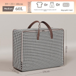 Suure mahutavusega kolimiskotid, riiete hoiukotid, tekid, reisikotid, kodune organiseerimine, tolmukindlad veekindlad kotid 60L must