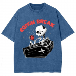 Kolju Joo Kohvi Prindiga Naiste Meeste T-s&auml;rk Lahtine &Uuml;lem&otilde;&otilde;duline L&uuml;hikeste Varrukatega M&uuml;&uuml;gil Paaris Top Vabaaja Retro T-s&auml;rk 3XL