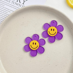 Naeratav Lill Akr&uuml;&uuml;l Telefonik&otilde;ne V&otilde;lu V&otilde;tmehoidja K&otilde;rvar&otilde;ngad 55mm Dual Hole punane