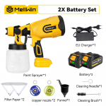 MELLWIN 1200ML Juhtmeta elektriline v&auml;rvipihusti Juhtmeta v&auml;rvipihusti Auto M&ouml;&ouml;bel Kodune pihusti Makita 18V aku jaoks 2 Battery-EU