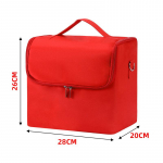 Suure mahutavusega mitmekihiline professionaalne kosmeetikakott, kaasaskantav k&uuml;&uuml;nte kunsti t&auml;toveering meigit&ouml;&ouml;riistade kasti meigihoiukott punane