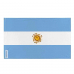 Argentina lipp &ndash; 160 x 240 cm &ndash; Vastupidav pol&uuml;ester &ndash; 2 metallist aasa &ndash; Sise-/v&auml;listingimustes kasutamiseks &ndash; Pixelforma puhas