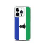 Coque iPhone - Lesotho - Drapeau - Souple - Mitmev&auml;rviline - &Uuml;hilduv iPhone 14 Pro