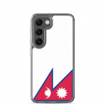 Coque T&eacute;l&eacute;phone &ndash; Samsung &ndash; Galaxy S23 &ndash; Drapeau du N&eacute;pal &ndash; Supp &ndash; Mitmev&auml;rviline