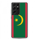 Coque T&eacute;l&eacute;phone &ndash; Samsung &ndash; Galaxy S21 &ndash; Drapeau de la Mauritanie &ndash; Souple &ndash; mitmev&auml;rviline