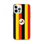 Coque iPhone &ndash; iPhone 12 Pro Max &ndash; Drapeau Ouganda &ndash; Supp &ndash; Mitmev&auml;rviline &ndash; Vertikaalne