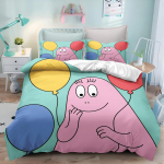 Barbapapa multikas tekikott Anime 3D-tr&uuml;kiga Armas laste magamistoakomplekt Pol&uuml;ester T&auml;iskasvanu kingitus 2/3 tk Voodipesu US Twin(172x218cm)