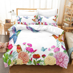 Lilleline Voodipesukomplekt K&otilde;rge Kvaliteediga Luksuslik Looduse Ilu Romantiline 3D-tr&uuml;kiga Tekikotikomplekt Padjap&uuml;&uuml;rid King Size Kingitus T&auml;iskasvanule Us Full200x229cm