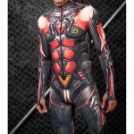 3D digitaaltr&uuml;kk Lavakost&uuml;&uuml;mid T&auml;iskasvanutele Halloweeni &Uuml;ritused Karnevali Teemapidu Cosplay Riietus M&auml;ngimine Jumpsuit Adults S