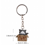 Creative Cute Little Cat Box v&otilde;tmehoidja naistele Meeste v&otilde;tmehoidja kott Auto ripatsid