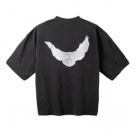EastRogue Vintage T&auml;hekujundusega Tikitud Tr&uuml;kiga L&uuml;hikeste Varrukatega Unisex Hip-hop Poolvarrukaga T-s&auml;rk Meestele ja Naistele. S