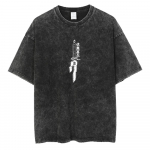Anime Berserk Logo Graafilise tr&uuml;kiga T-s&auml;rk Meeste Vintage Manga T-s&auml;rgid Pestud Puuvillane T-s&auml;rk Harajuku Meeste Suur T-s&auml;rk 3XL