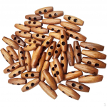 200pcs Oval Toggle Sewing Wood Button with two holes Scrapbooking