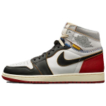 Union LA x Air Jordan 1 Retro High NRG Black Toe Unisex tossud Valge Varsity-Punane Hunt-Hall BV1300-106 37.5