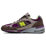 Stray Rats x New Balance 991 Valmistatud Inglismaal Lilla Roheline Naiste Tennised Hall W991SRG 36.5