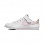 Nike Court Legacy PS Valge Roosa Vaht Laste Tennised Seesami Kalli DA5381-115 29.5