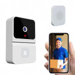 Tuya WiFi Videouksekell Juhtmevaba HD Kaamera PIR Liikumistuvastus IR Alarm Turvalisus Nutikas Kodu Uksekell WiFi Intercom Kodu jaoks must