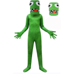 Halloween Rainbow Friends M&auml;ng Sinine Koletise Kost&uuml;&uuml;m &uuml;hes t&uuml;kis 120 green