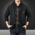 Meeste Suur Suurus Vabaaja V&auml;litingimuste Tuulejope 5XL (200-220 kg) must