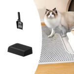 Cat Litter Catcher Box Sand Board Easy to Clean Cleaning Accessory Kitten Pan Grey