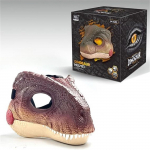 Dino mask liikuva l&otilde;uaga, naljakas plastist dinosaurusemask dinosaurusekarjega, Halloweeni mask, dinosauruse pea n&auml;omask, liigutatava suuga, peo cosplay rekvisiidid CDN One Size