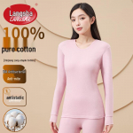 LangSha Women's 100% Cotton Thermal Underwear Set 2XL