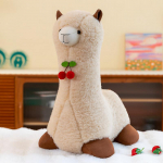 Armas Alpaca Cherry pl&uuml;&uuml;sis m&auml;nguasi multikas t&auml;idisega loom Pehme Flffly nuku diivanipadi t&uuml;drukutele p&uuml;hade s&uuml;nnip&auml;evakingitus ruumi sisustus 25cm valge