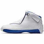 Air Jordan 18 Retro 'White Sport Royal' 2018 Jordan AA2494-106 40.5