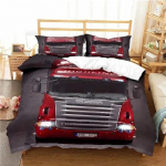 Scania Veoki Logo Voodipesukomplekt Poisid T&uuml;drukud &Uuml;hekohaline Kuninganna Suurus Tekikott Padjap&uuml;&uuml;r Voodi Lapsed T&auml;iskasvanud Mood Kodutekstiil US Twin 172x218cm